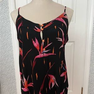 Numph black floral camisole